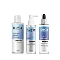 Nioxin Anti Hair Loss Shampoo 240ml + Sérum Anti-Hairloss 70ml + Sérum Night Density Rescue 70ml
