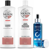 Nioxin Hair System 3 Sh + Cond 1000Ml + Night Density Rescue