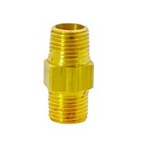 Nipel De Latão 1/8 Npt Macho X Macho