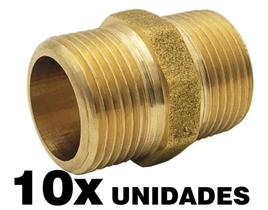 Niple 1/2 X 1/2 Macho Para Instalação De Gás E Água Latão