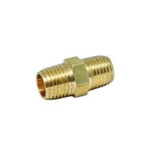 Niple 1/4 NPT x 1/4 NPT Latão