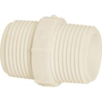 Niple Branco Amanco Rosca/Rosca 1'' X 1'' 10200/11756 - Kit C/24