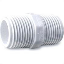 Niple Branco Tigre Rosca Rosca 1/2 X 1/2 - Kit C/40