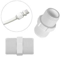 Niple Conexão Duplo 1/2 X 1/2 Pol Pvc Linha Roscável