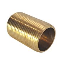 Niple Corrido Resistente Latão Rosca 3/4 Amarelo