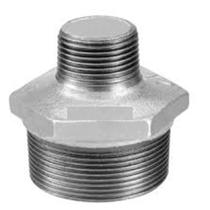 Niple Duplo de Redução Galvanizado com Rosca Bsp - 1"x3/4"