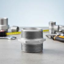 Niple Duplo Em Alumínio Rosca Bsp Conexão Engate 2 Polegadas