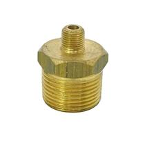 Niple Duplo Latão Redução 3/4" NPT x 1/8" NPT Macho