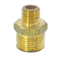 Niple Duplo Latão Redução 3/4" NPT x 3/8" NPT Macho Niple Duplo Latão Redução 3/4" NPT x 3/8" NPT Macho