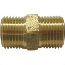 Niple Latao Amarelo Metais Rei 1/2X1/2 10057 - Kit C/6