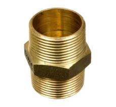 Niple União 3/4" X 3/4" Em Metal Latão Água Quente E Gás, Em