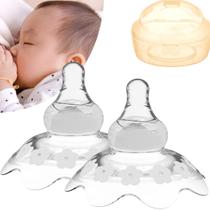 Nipple Shields YIYEE para amamentar recém-nascidos, 2 unidades com estojo Nipple Shields YIYEE para amamentar recém-nascidos, 2 unidades com estojo