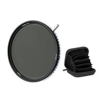 NiSi Filtro ND Variável True Color ND-Vario Pro Nano 77mm 1-5 Stops com Estojo Rígido para Filtros (Acomoda 8 Filtros até 95mm) (2 Itens) NiSi Filtro ND Variável True Color ND-Vario Pro Nano 77mm 1-5 Stops com Estojo Rígido para Filtros (Acomoda 8 Filtros até 95mm) (2 Itens)
