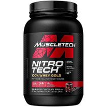 Nitro Tech Muscletech 100% Whey Gold Sabor Chocolate 921g