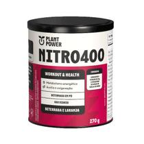 Nitro400 Plant Power Suplemento Pré-Treino Vegano 270g Nitro400 Plant Power Suplemento Pré-Treino Vegano 270g