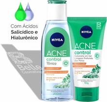 NIVEA Acne Control Tônico Facial 200ml e Sabonete em Gel 150ml