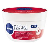 nivea creme facial antissinais com vitamina e 100g rápida absorção firma e reduz linhas de expressão