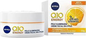 NIVEA Creme Facial Antissinais Q10 Energy Dia FPS 15 50g