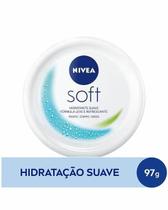NIVEA Creme Hidratante Soft 97g - Textura leve, rápida absorção e refresca a pele - 100 ML
