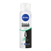 NIVEA Desodorante Antitranspirante Aerossol Invisible Black & White Fresh 150ml