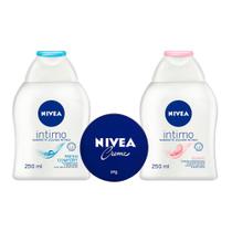 NIVEA Hidratação e Cuidados Íntimos Kit Creme Hidratante + Sabonete Íntimo