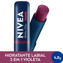 Nivea Hidratante Labial 2 em 1 Hidra Color Violeta 4,8g - bdf nivea ltda