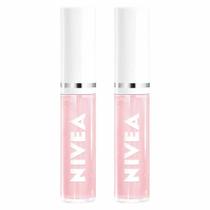 NIVEA Hidratante Labial Lip Oil Brilho Nutritivo Kit com 2 Unidades Natural Glow