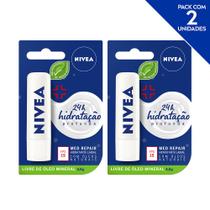 NIVEA Hidratante Labial Med Repair Reparação Intensiva 4,8 g - 2 unidades