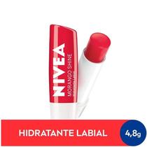 NIVEA Hidratante Labial Morango Shine Hidratação Prolongada