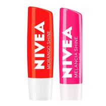 NIVEA Hidratante Labial Shine Kit com 2 unidades NIVEA Hidratante Labial Shine Kit com 2 unidades