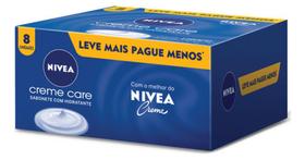 Nivea kit de sabonete em barra com hidratante creme care são 8 unidades de 90 gramas