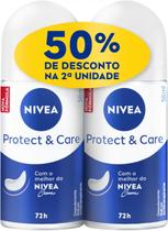 NIVEA Kit Desodorante Antitranspirante Roll On Protect Care 50ml NIVEA Kit Desodorante Antitranspirante Roll On Protect Care 50ml