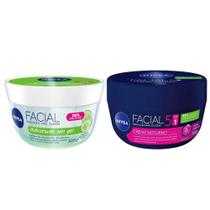 NIVEA Kit Hidratante Facial Gel Fresh 100g + Creme Hidratante Facial Noturno 100g