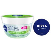 NIVEA Kit Hidratante Facial Gel Fresh 100g + Creme Hidratante Lata 29g