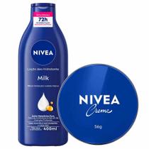 NIVEA Kit - Loção Hidratante Milk + Creme Hidratante Lata