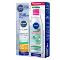 Nivea kit sun facial beauty oleosidade fps60 50ml + água micelar efeito matte 200ml Nivea kit sun facial beauty oleosidade fps60 50ml + água micelar efeito matte 200ml