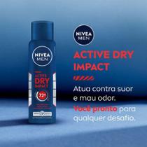 NIVEA Men Desodorante Antitranspirante Aerosol Dry Impact 150ml NIVEA Men Desodorante Antitranspirante Aerosol Dry Impact 150ml