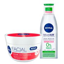 NIVEA Micellair + Antissinais Kit - Creme Facial + Água Micelar 7 em 1 NIVEA Micellair + Antissinais Kit - Creme Facial + Água Micelar 7 em 1
