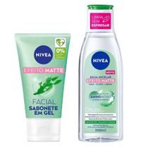 NIVEA Micellair + Controle do Brilho Kit - Água Micelar 7 em 1 + Sabonete em Gel