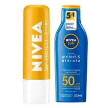 NIVEA Protect Kit Protetor Solar FPS50 + Protetor Labial