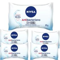 Nivea sabonete com hidratante antibacteriano (85g)