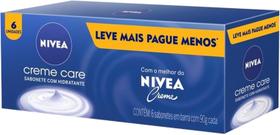 NIVEA Sabonete em Barra Creme Care 6 un 90g NIVEA Sabonete em Barra Creme Care 6 un 90g