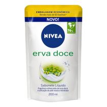 NIVEA Sabonete Líquido Erva Doce Refil 200ml Frescor e Suavidade