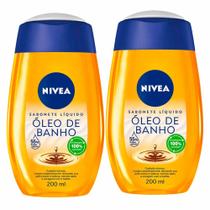 NIVEA Sabonete Líquido Óleo de Banho Kit com 2 Unidades