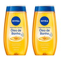 NIVEA Sabonete Líquido Óleo de Banho Kit com 2 Unidades