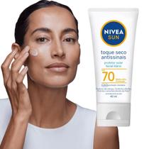 Nivea Sun Protetor Solar Facial Toque Seco Antissinais Fps70
