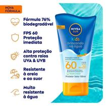 NIVEA SUN Protetor Solar Kids Brincando na Água FPS 60 150ml