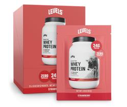 Níveis de proteína de soro de leite em pó e morango alimentado com capim 24g x 12