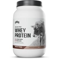 Níveis de proteína de soro de leite em pó, mocha de chocolate alimentado com capim, 2 libras