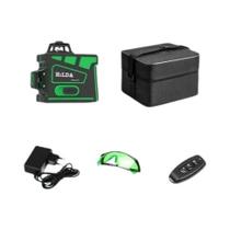 Nível a Laser 12 Linhas 3D Autonivelante - Feixe Verde de 360° Horizontal e Vertical